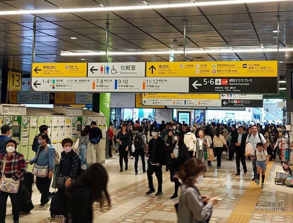 cu trenul si metroul prin Japonia