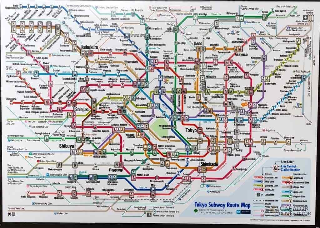 cu trenul si metroul prin Japonia