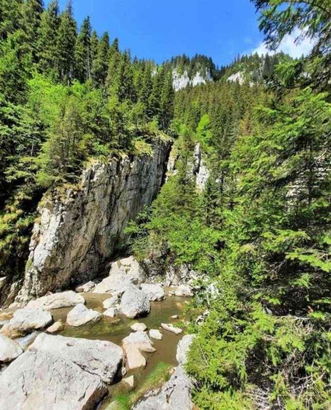 Trasee montane din Bucegi - Cheile Zanoagei