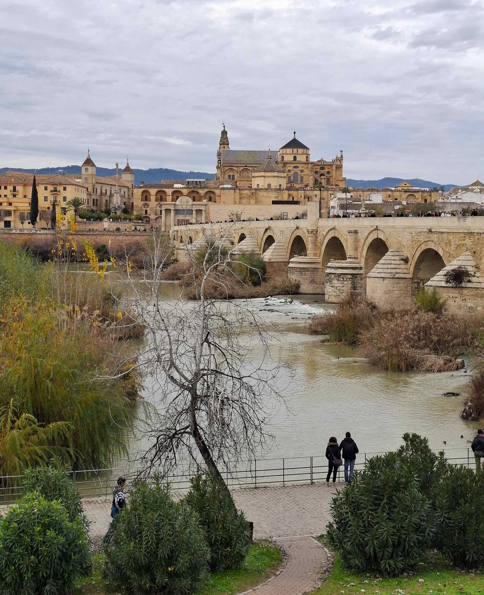 panorama oras vechi mezquita podul roman cordoba